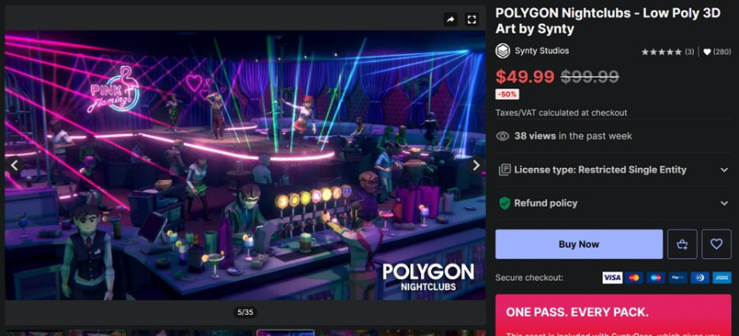 [에셋스토어] (무료) POLYGON Nightclubs - Low Poly 3D_1.png
