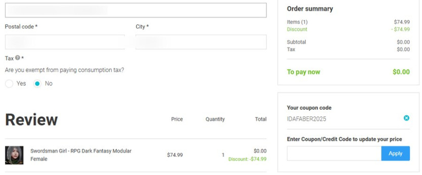 [에셋스토어] (무료) Swordsman Girl - RPG Dark..._2.png